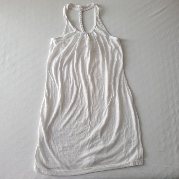 MIKEN Swim Burnout Braided T Strap Tank Coverup - Picture 1 of 7